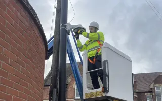 Subcontract CCTV engineer working at height