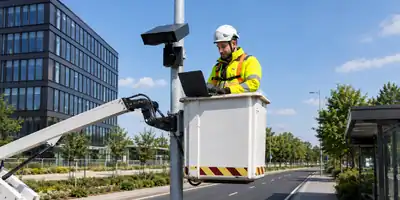 Field team working as a subcontracting partner on a commercial site